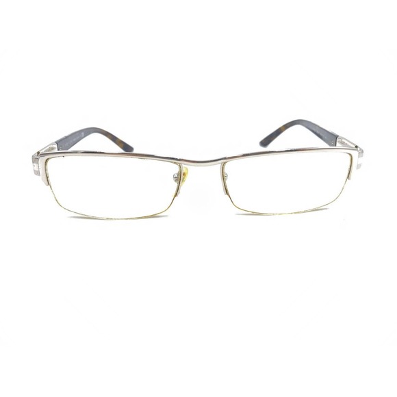 Prada VPR 67L 1BC-1O1 Silver Half Rim Eyeglasses Frames 53-17 140 Italy Designer - Picture 6 of 12